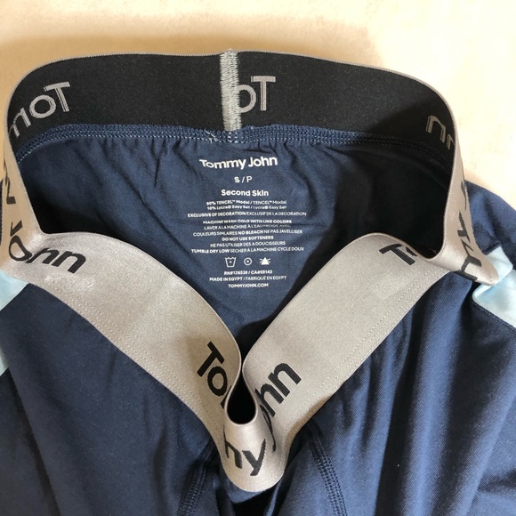 Blue Polyester Tommy John Boxer Briefs Size Small - Picture 2 of 3